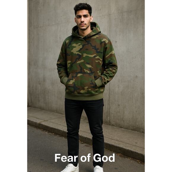 FOG Fear of God Collection Two Camo Hoodie Men’s Large 2017-2018 Rare - Picture 1 of 11